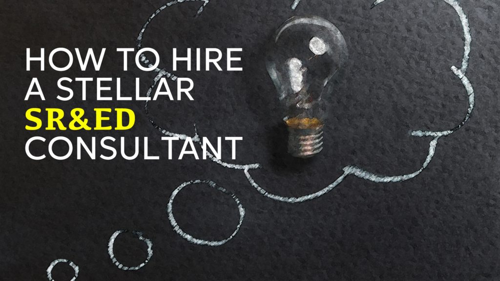How to hire an sred consultant